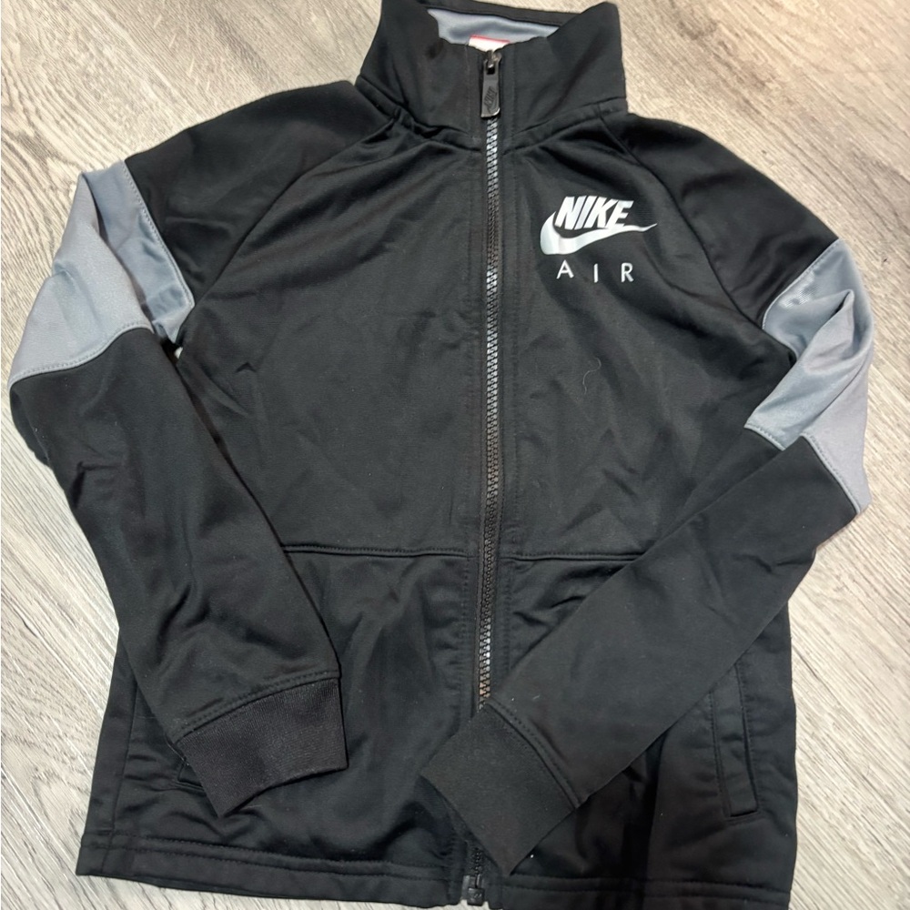 Nike Black and White Zip-Up Jacket